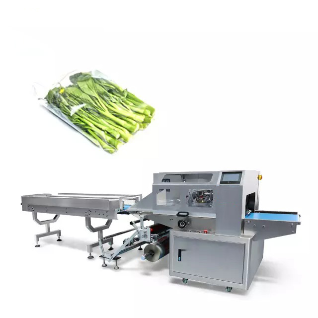 Vankúšový baliaci stroj na zeleninu